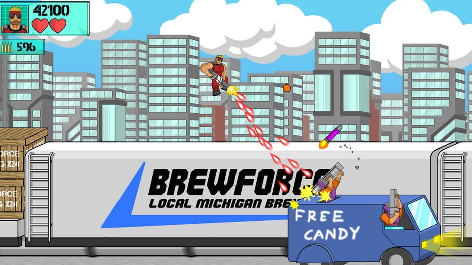 Machine Gun Train Run Screenshot