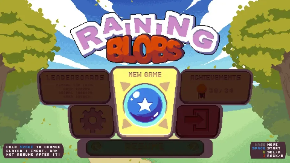 Raining Blobs