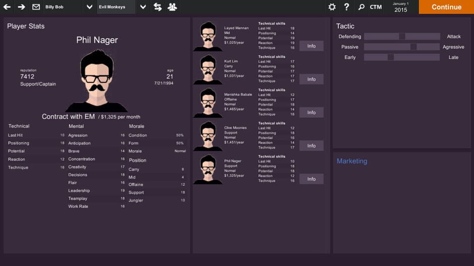 Cyber Team Manager Screenshot