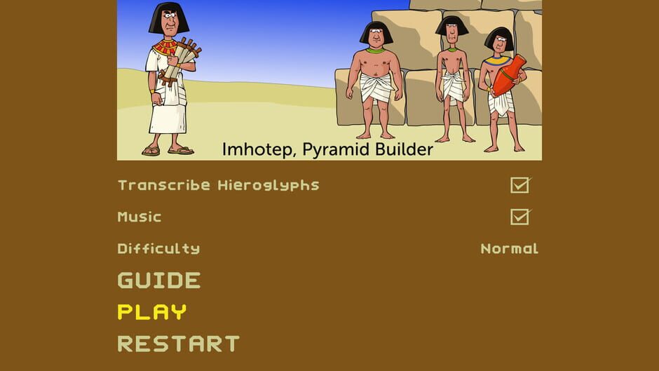 Imhotep, Pyramid Builder Screenshot