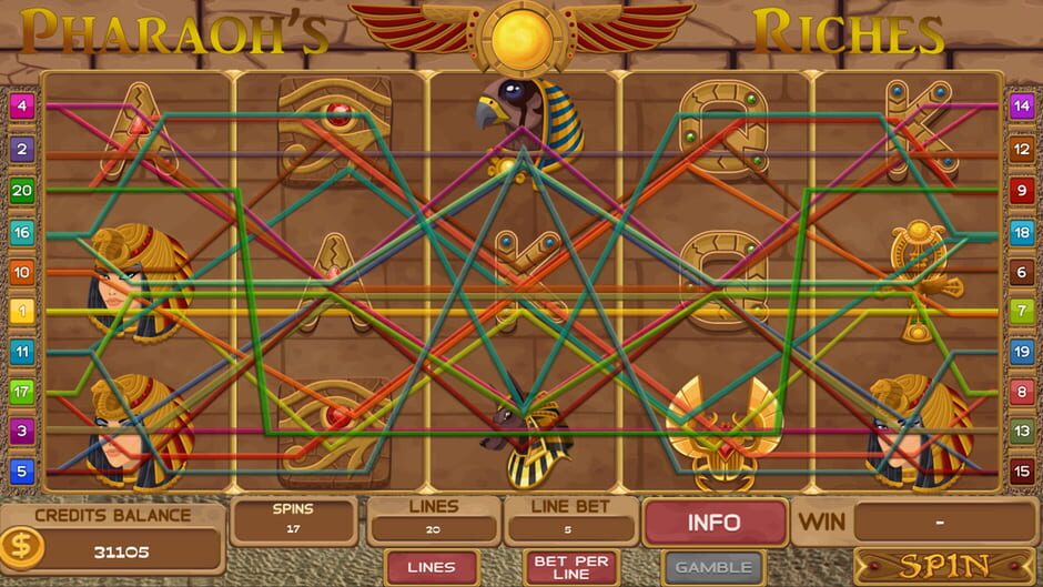 สกรีนช็อตจาก Slots - Pharaoh's Riches (รูปที่ 2)
