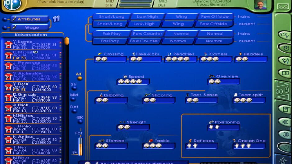 Director of Football Screenshot