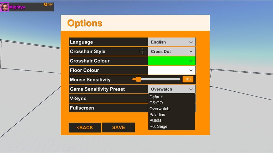 Aim Trainer Pro Screenshot