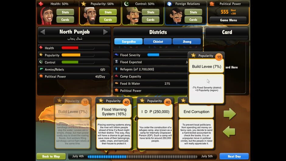 President for a Day - Floodings Screenshot