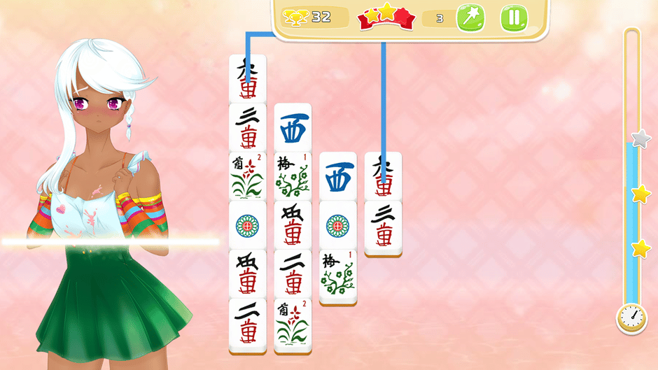 Mahjong Pretty Manga Girls Screenshot