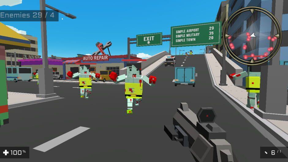 Square Head Zombies 2 - FPS Game Screenshot