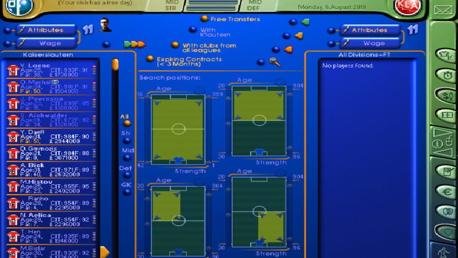 Director of Football Screenshot