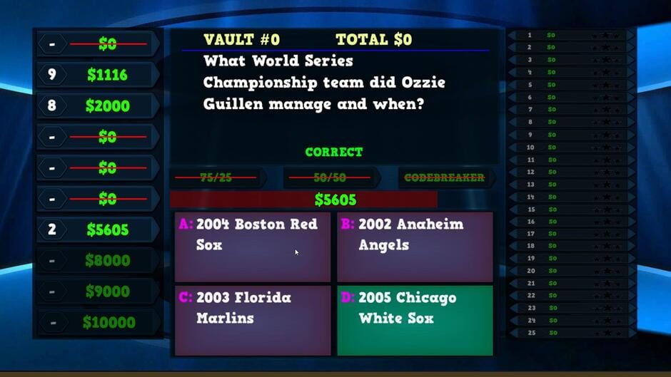 Trivia Vault Baseball Trivia Screenshot