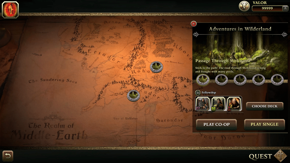 The Lord of the Rings: Adventure Card Game Screenshot