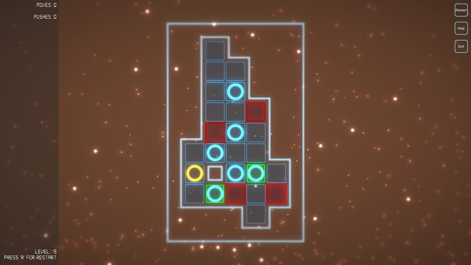 Glowing Sokoban Screenshot