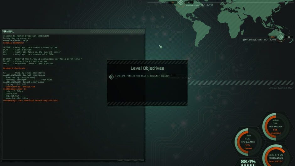 Hacker Evolution Immersion screenshot 3