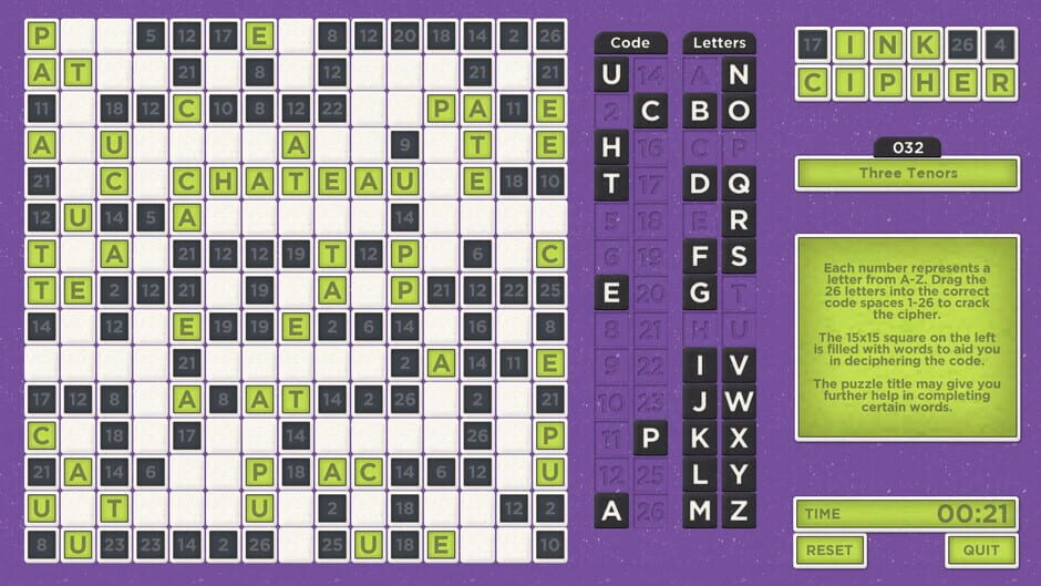 Ink Cipher Screenshot