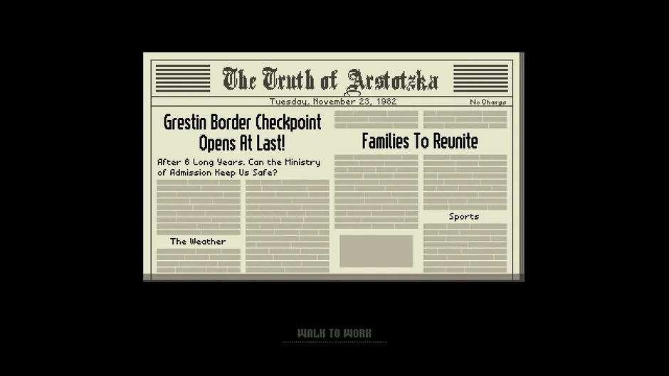 Screenshot 1 from Papers, Please