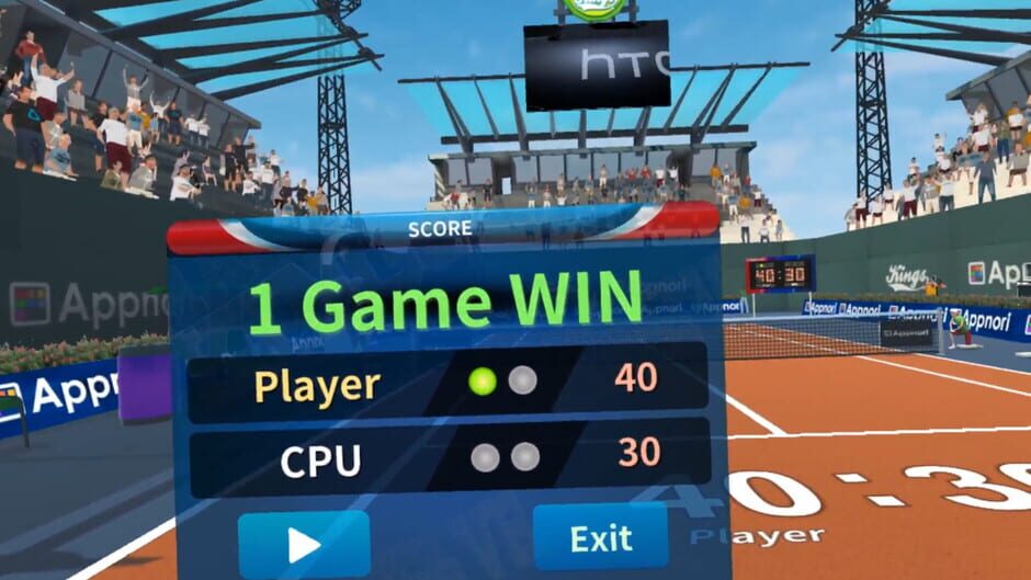 สกรีนช็อตจาก Tennis Kings VR (รูปที่ 4)