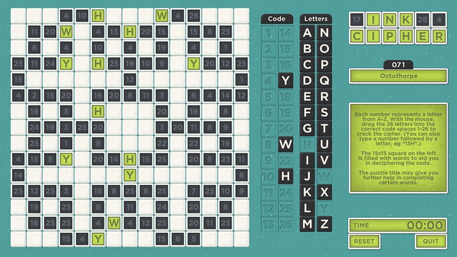 Ink Cipher Screenshot