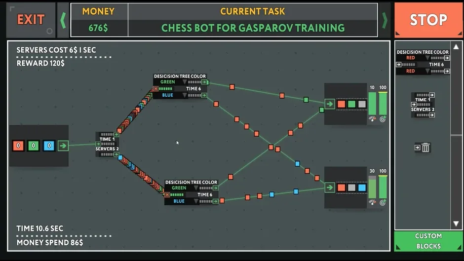 while True: learn(), captura de tela 1