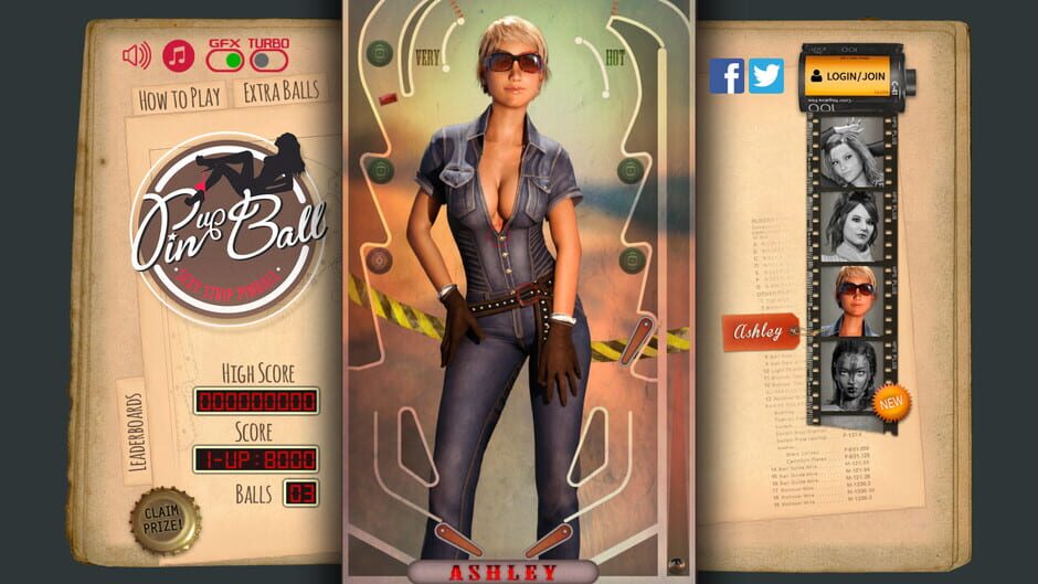 Pinup Ball Screenshot