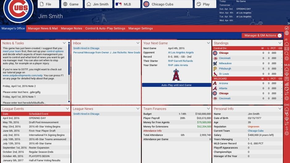 Out of the Park Baseball 17 Screenshot