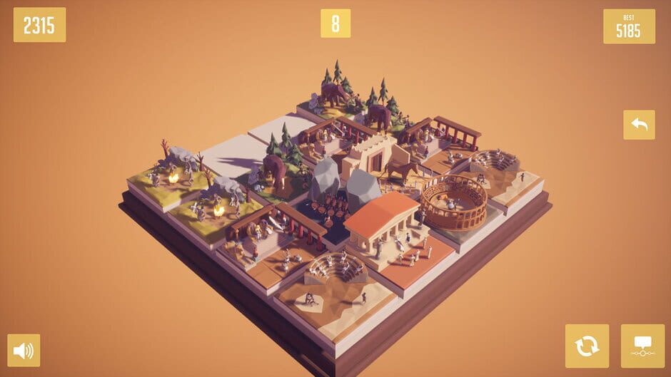 History2048: 3D puzzle number game Screenshot