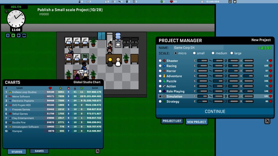 Game Corp DX Screenshot