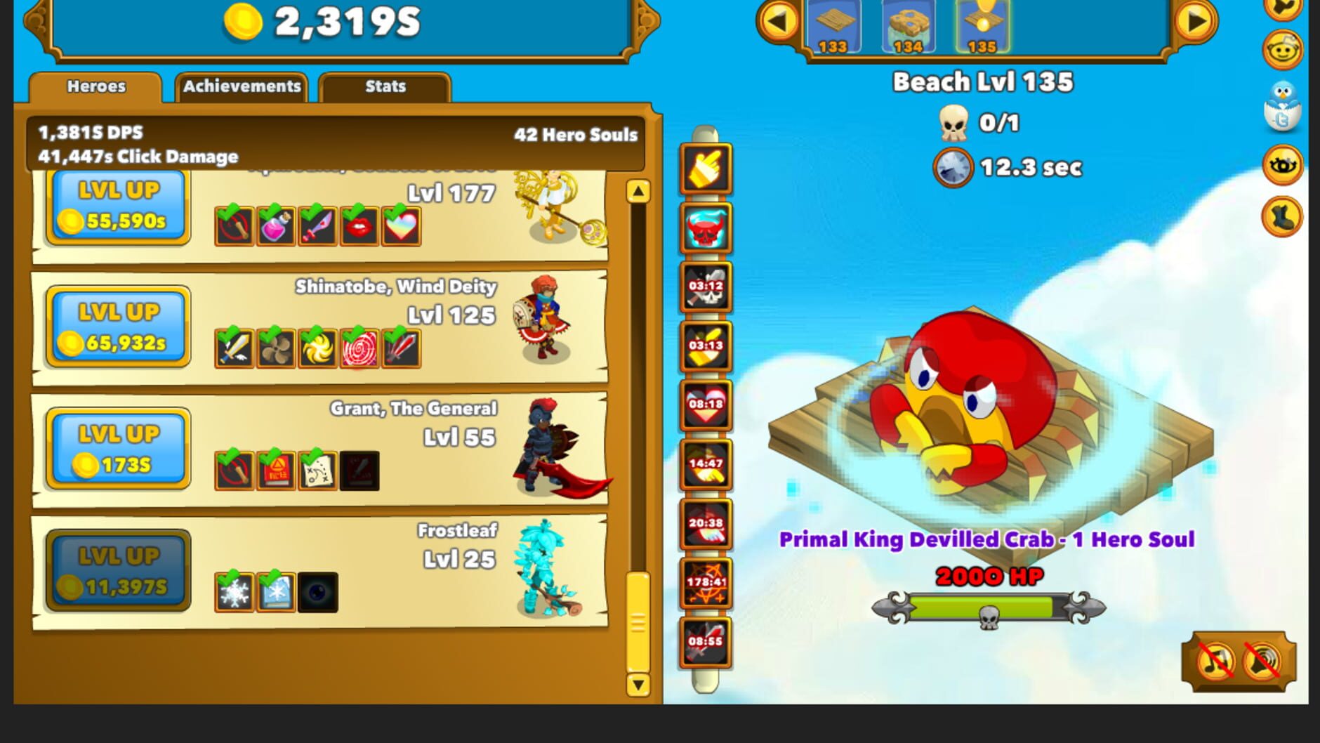 Screenshot for Clicker Heroes