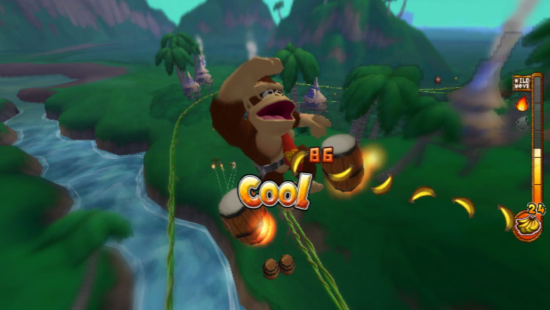 Screenshot for Donkey Kong Barrel Blast