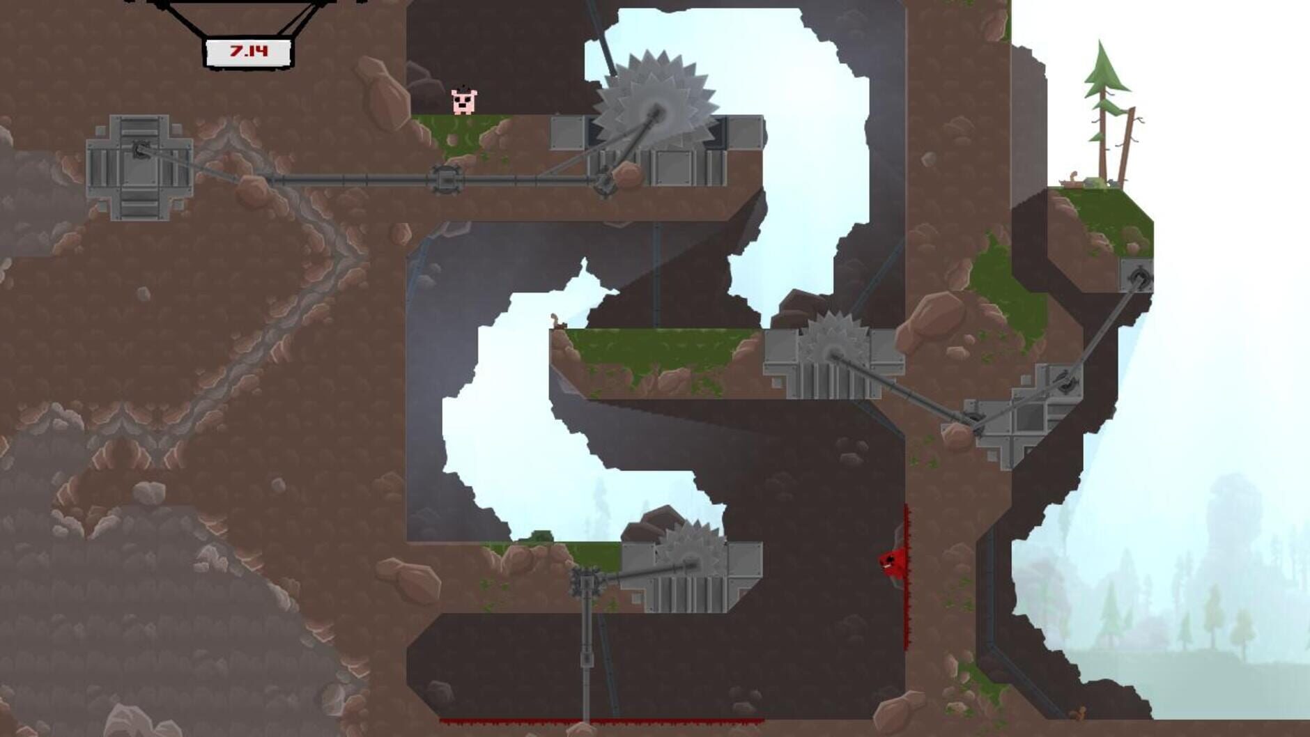 Screenshot for Super Meat Boy