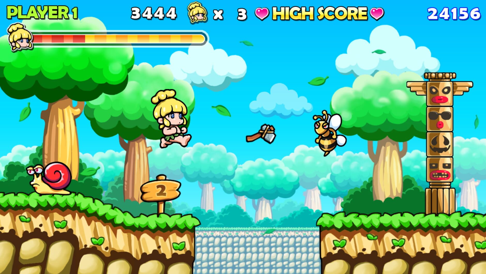 Screenshot for Wonder Boy Returns