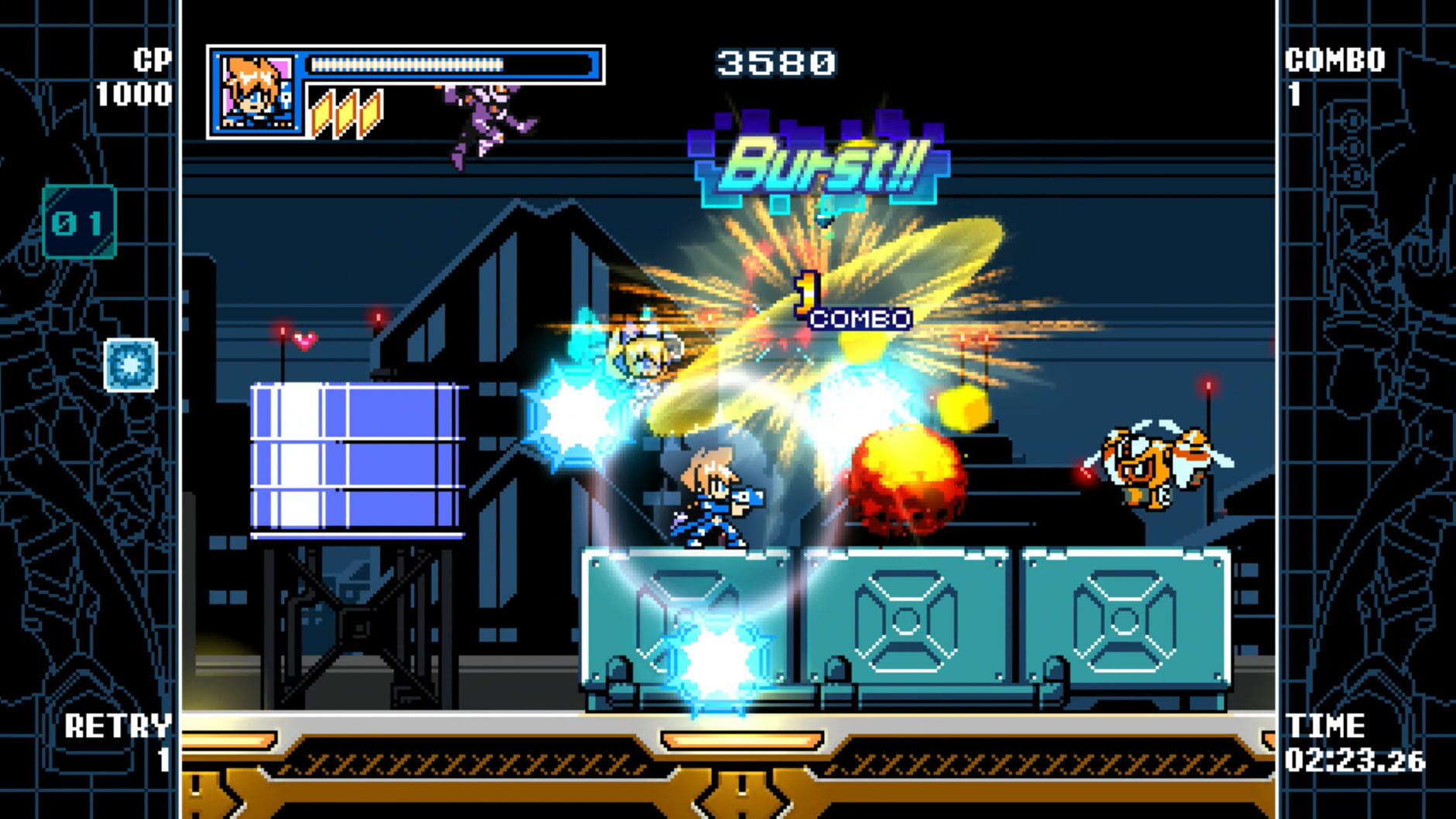 Screenshot for Mighty Gunvolt Burst