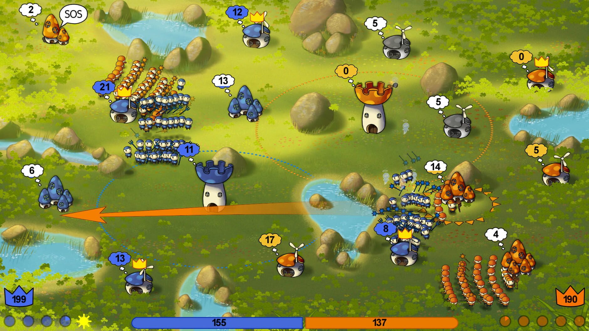 Screenshot for Mushroom Wars