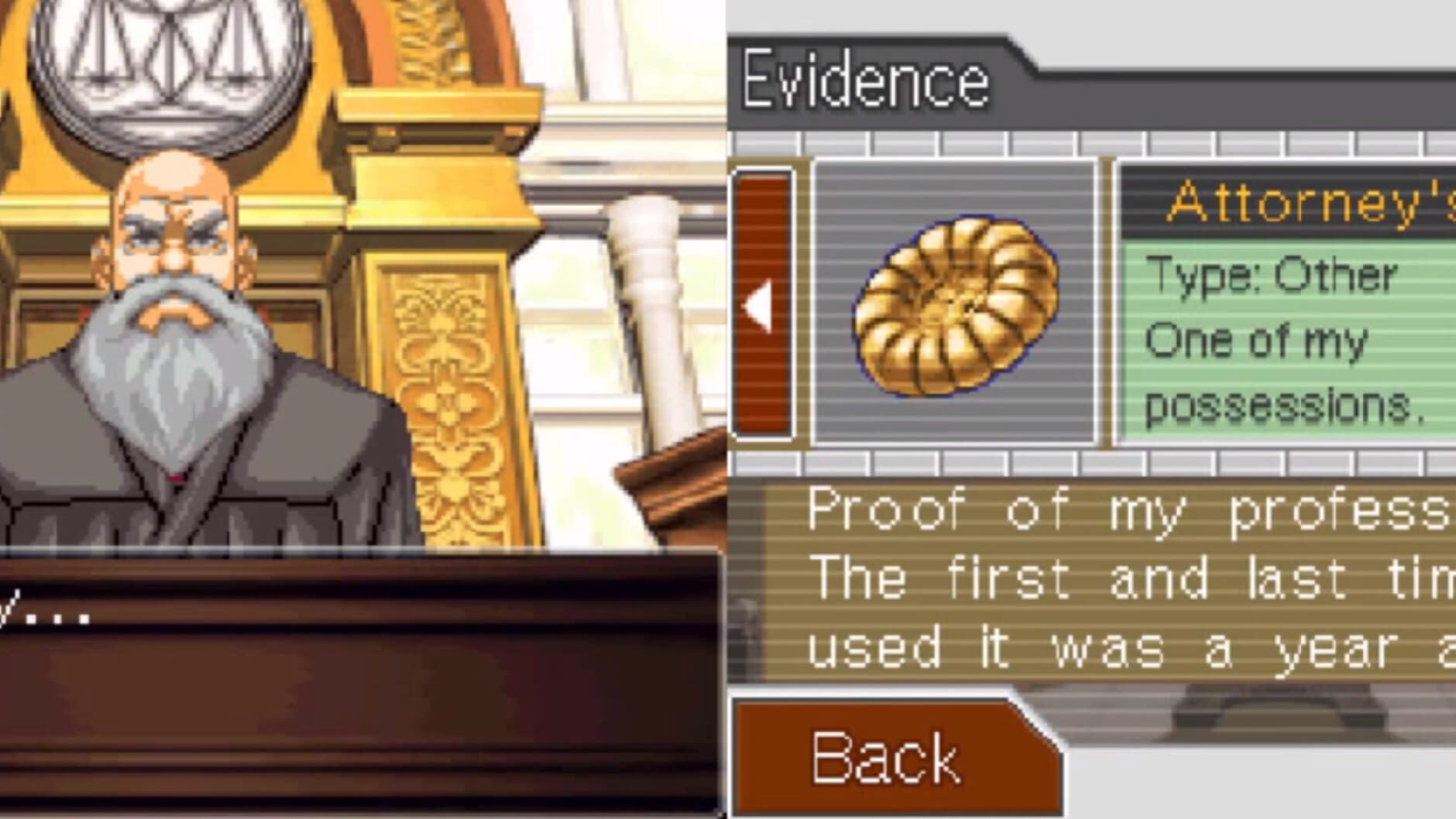 Screenshot for Phoenix Wright: Ace Attorney - Trials and Tribulations