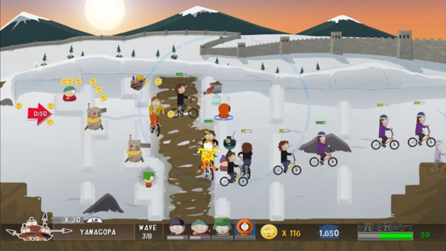 Screenshot for South Park Let's Go Tower Defense Play!