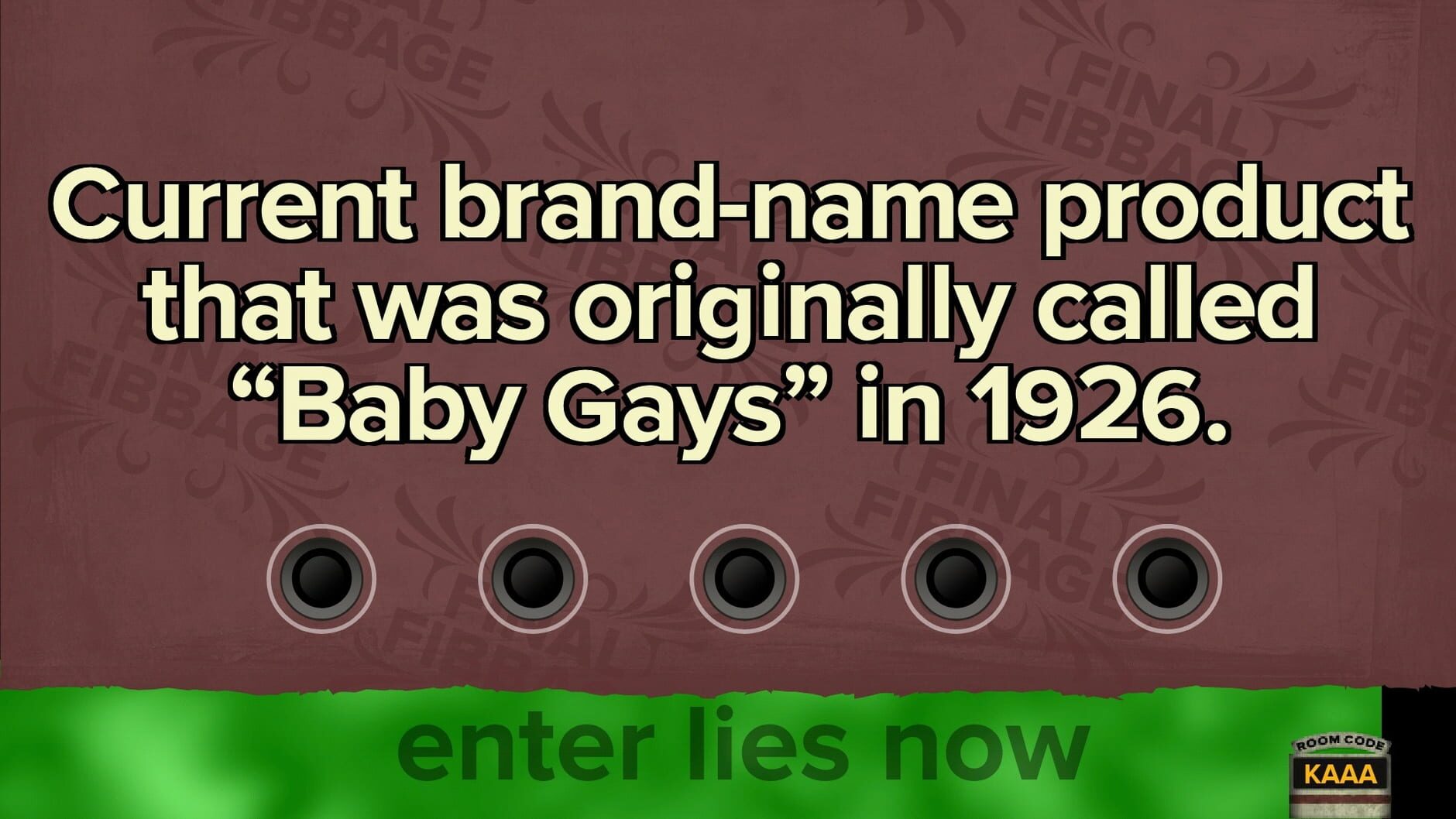Screenshot for Fibbage