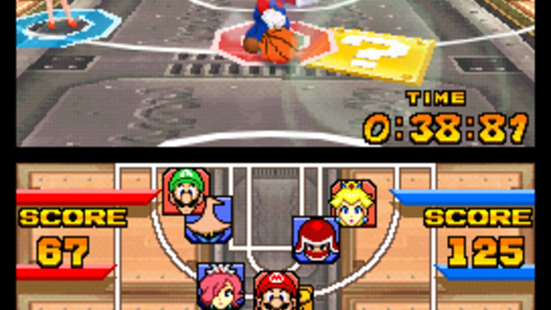 Screenshot for Mario Hoops 3-on-3