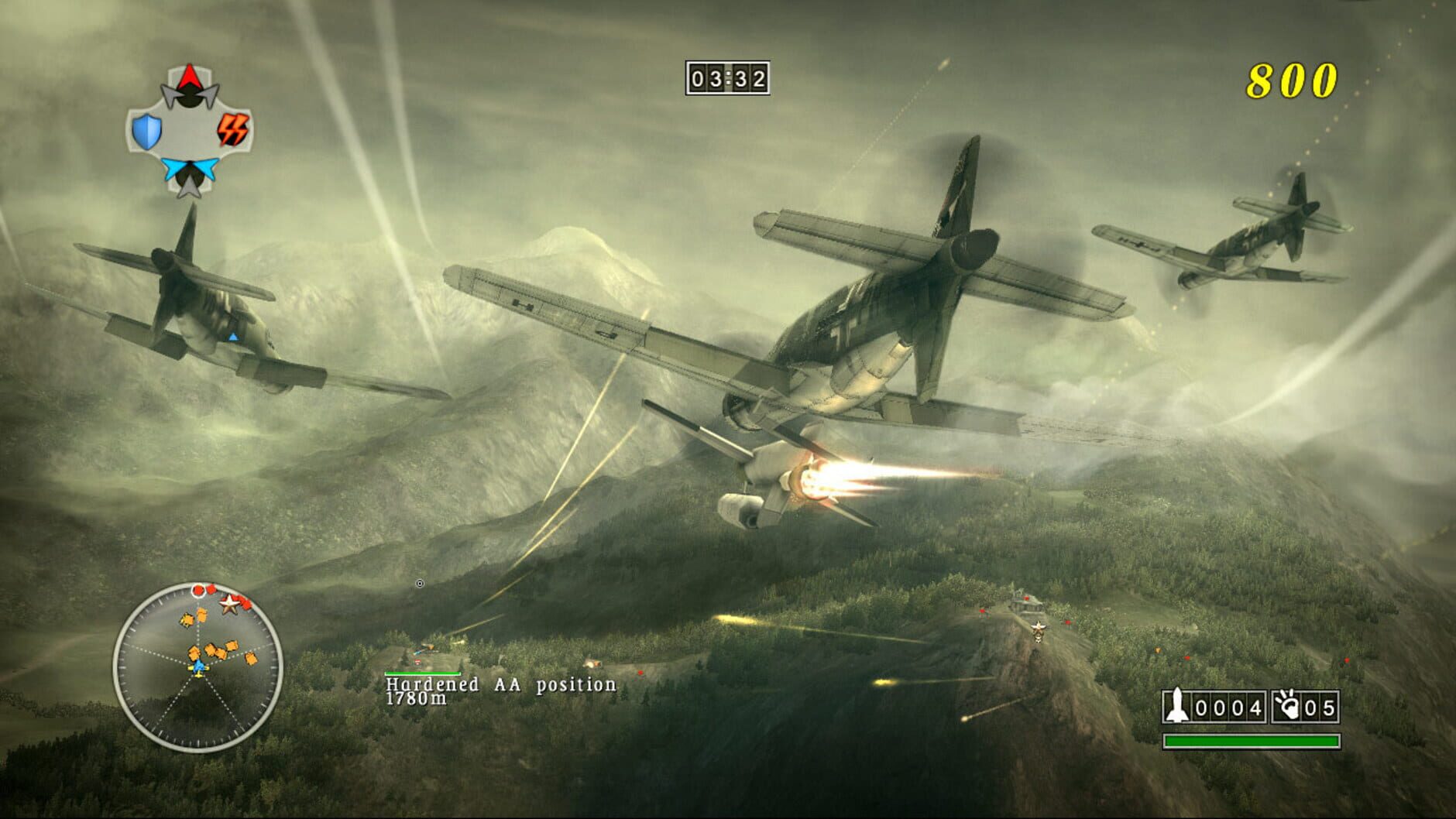 Screenshot for Blazing Angels 2: Secret Missions of WWII