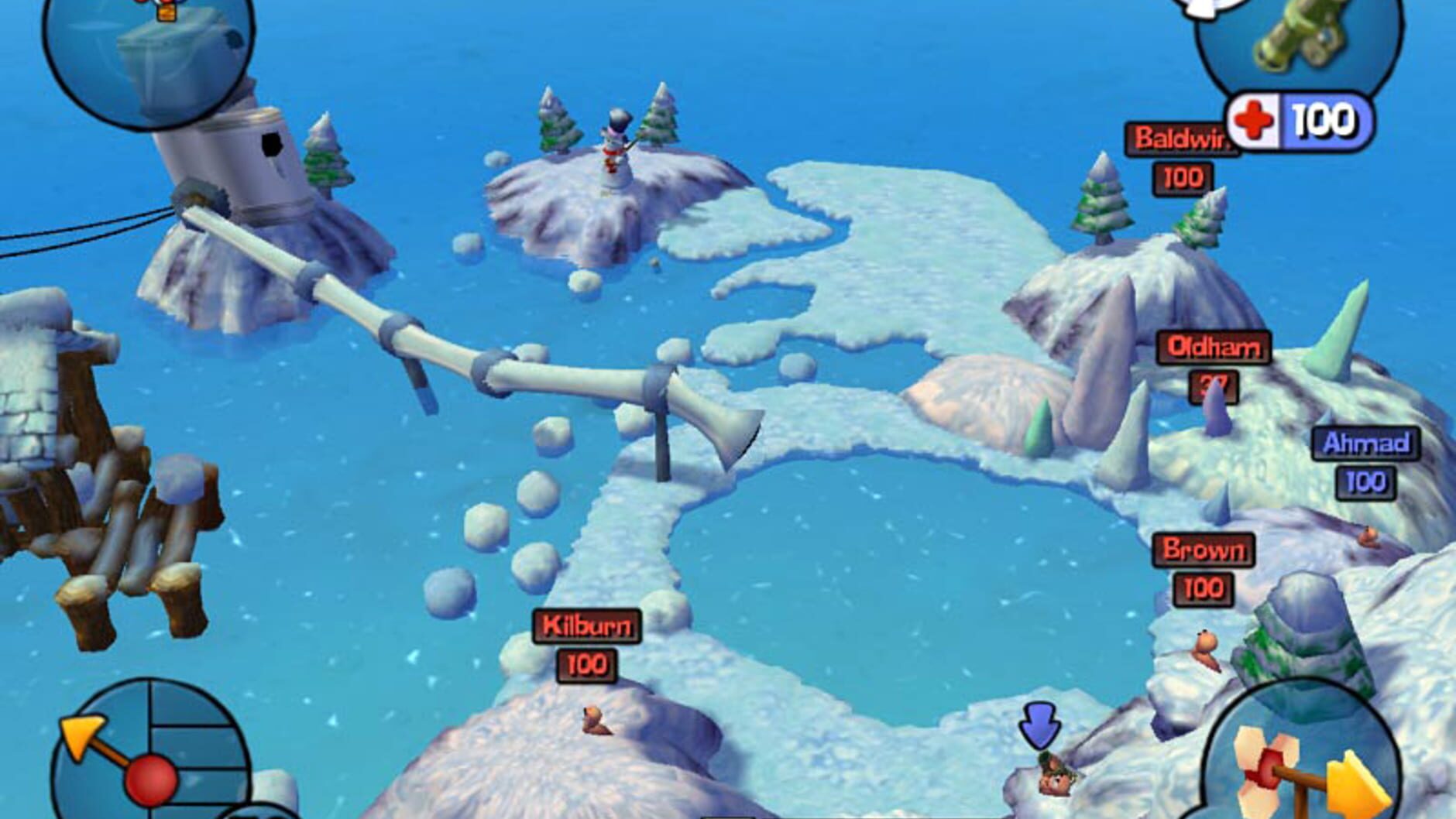 Screenshot for Worms 3D