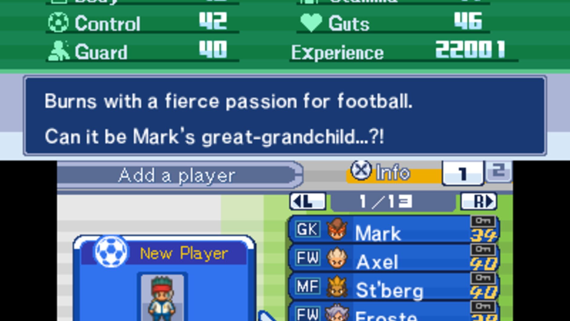 Screenshot for Inazuma Eleven 3: Team Ogre Attacks!