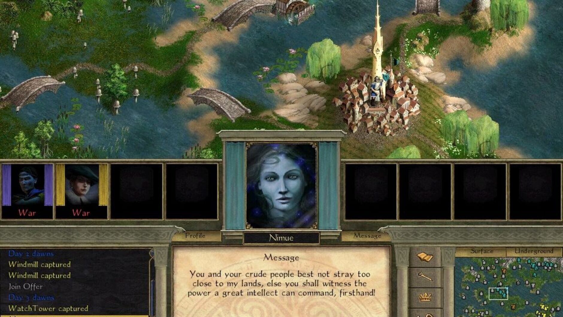 Screenshot for Age of Wonders II: The Wizard's Throne