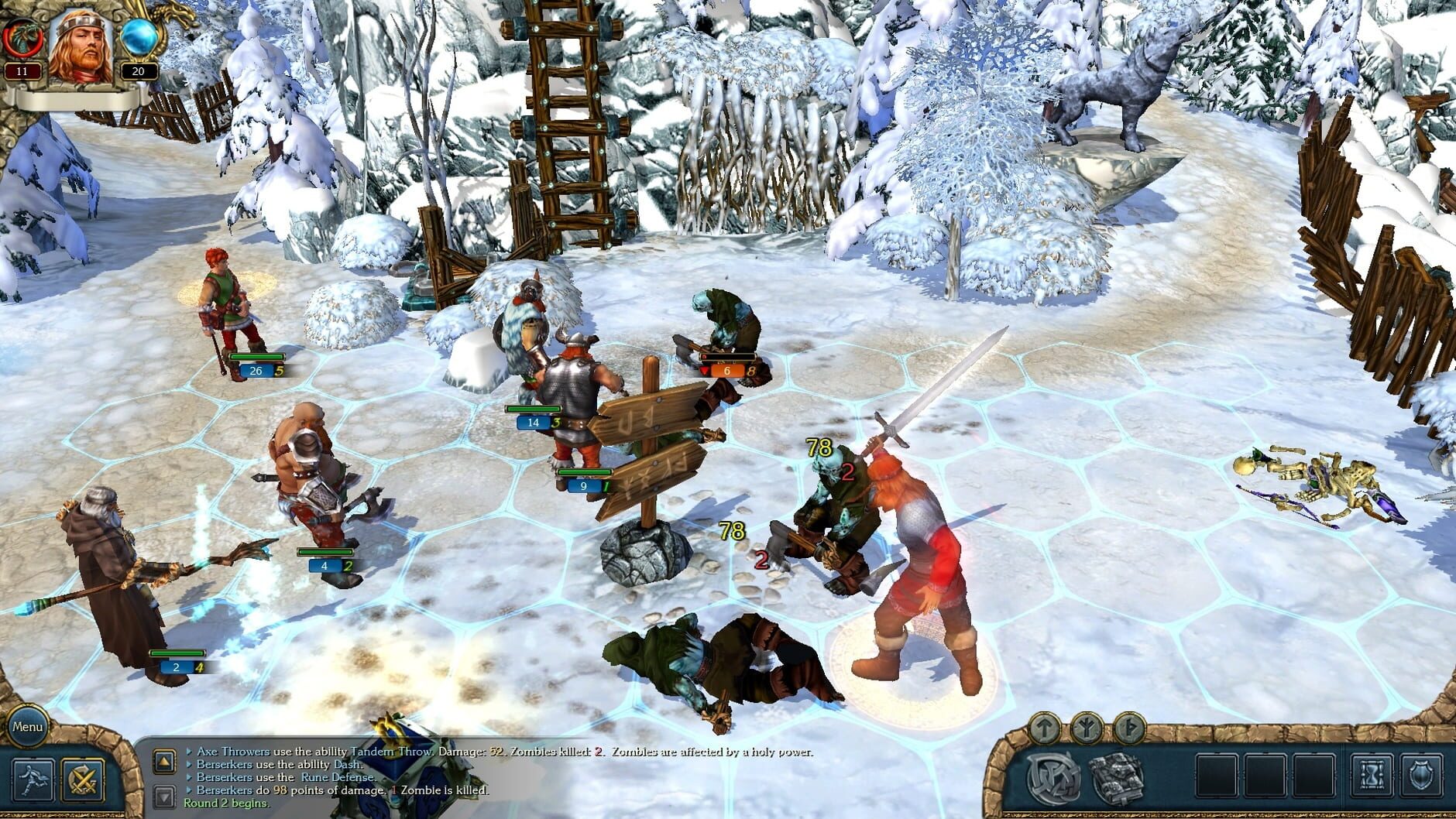 Screenshot for King's Bounty: Warriors of the North