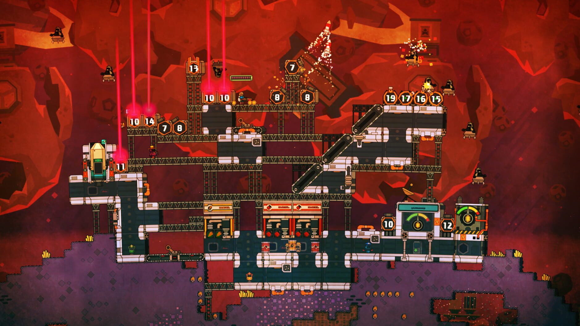 Screenshot for PixelJunk Nom Nom Galaxy