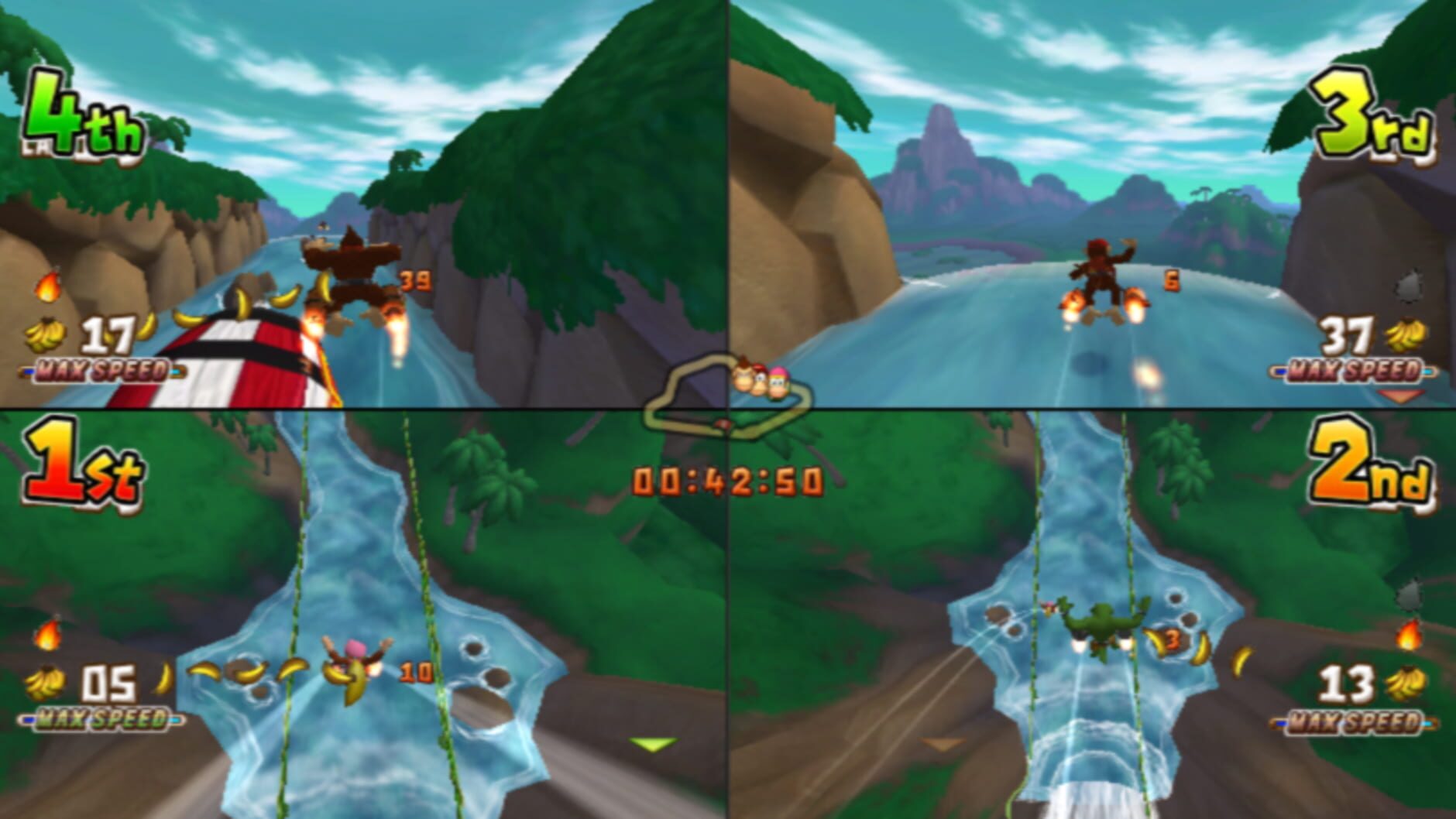 Screenshot for Donkey Kong Barrel Blast