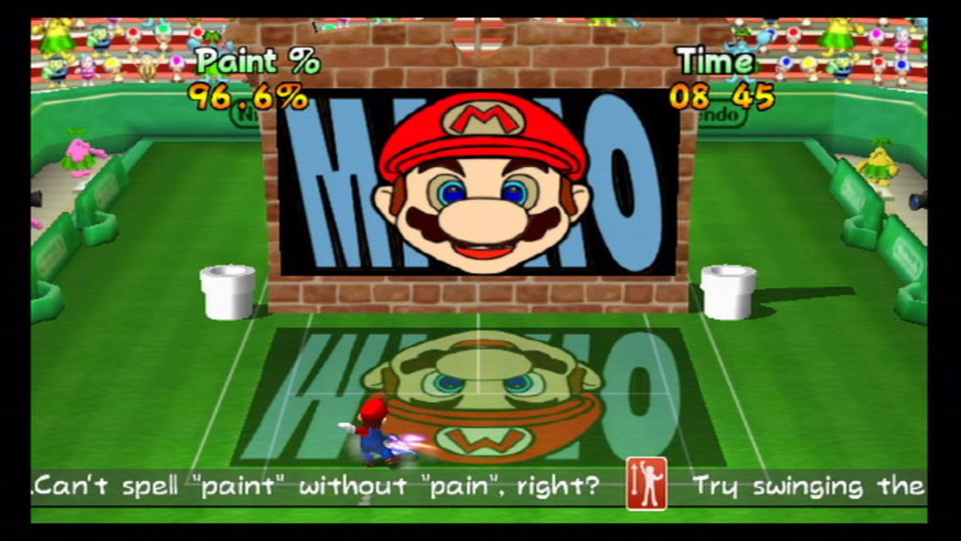 Screenshot for Mario Power Tennis