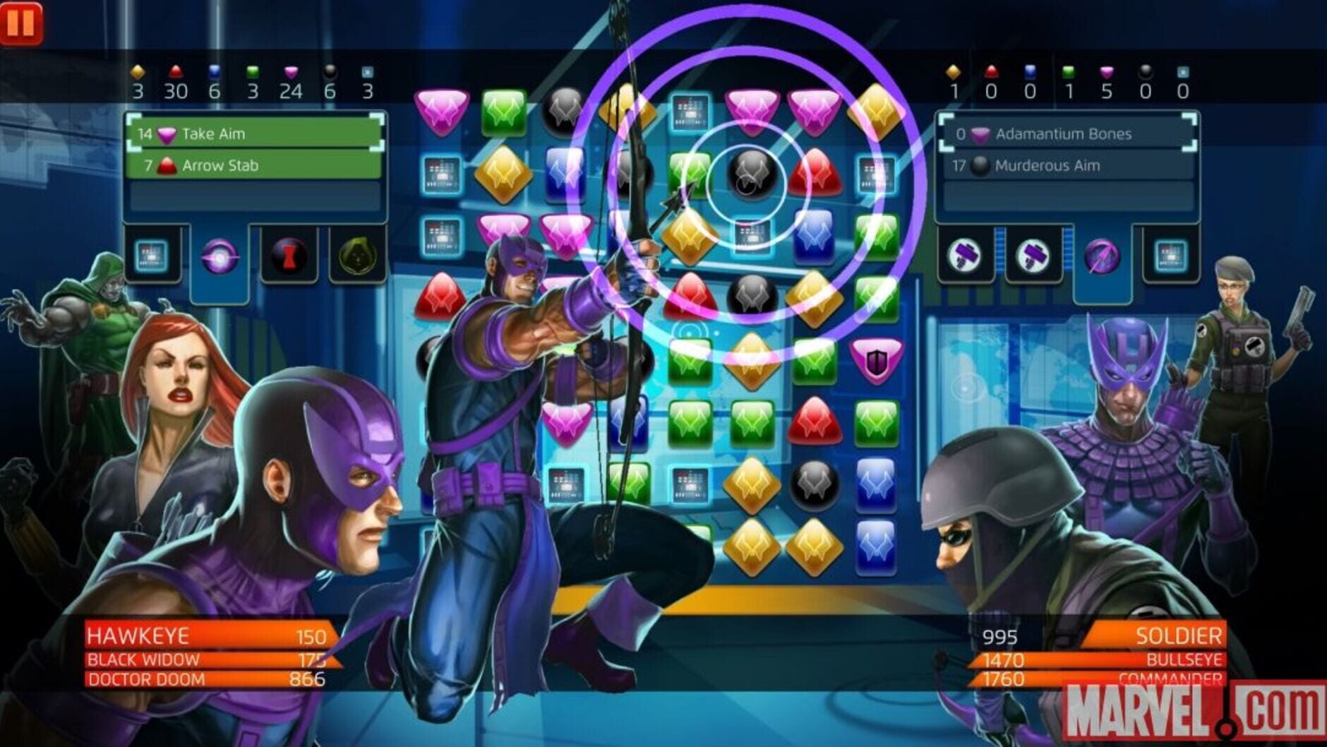 Screenshot for Marvel Puzzle Quest
