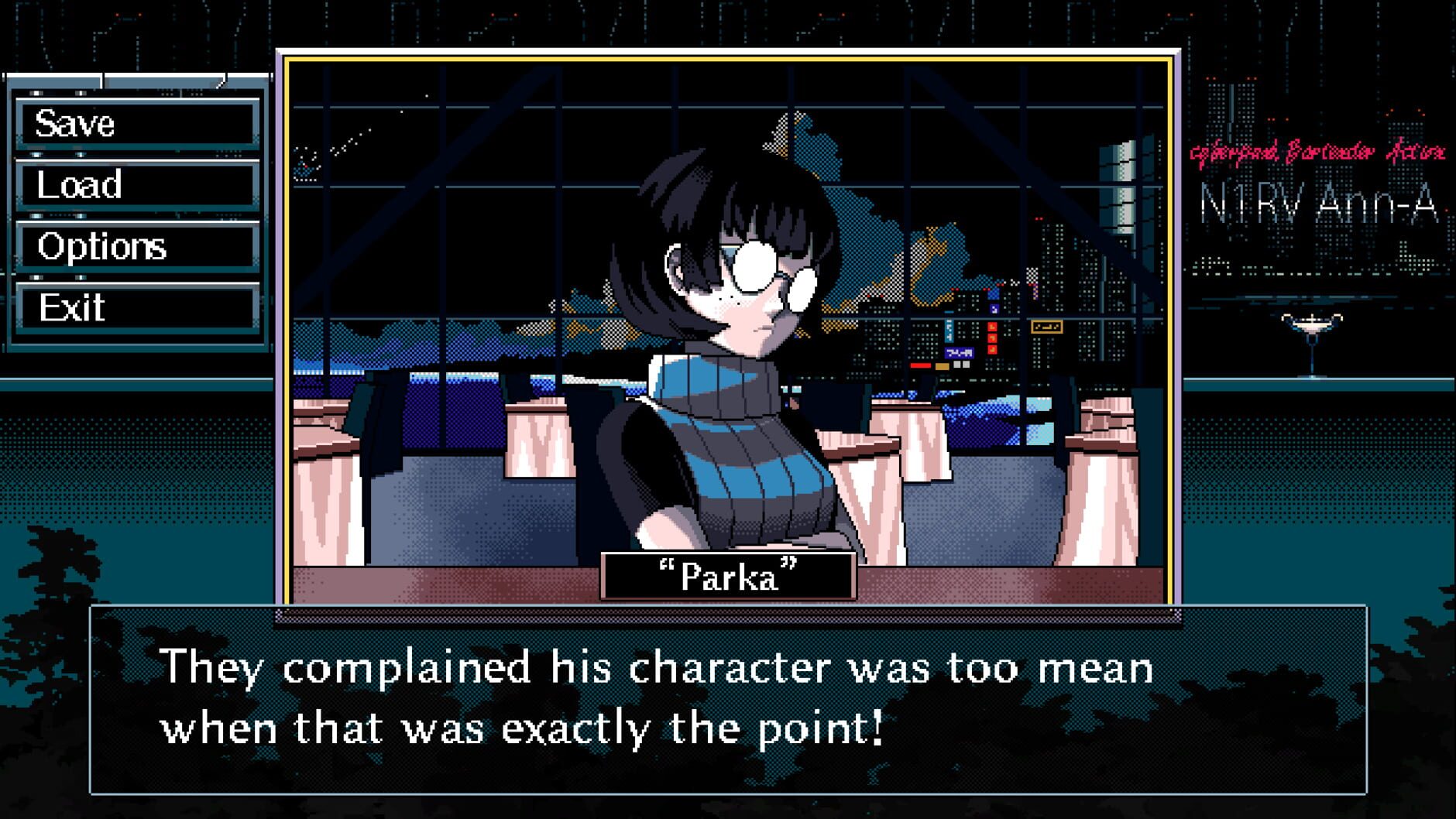 Screenshot for N1RV Ann-A: Cyberpunk Bartender Action