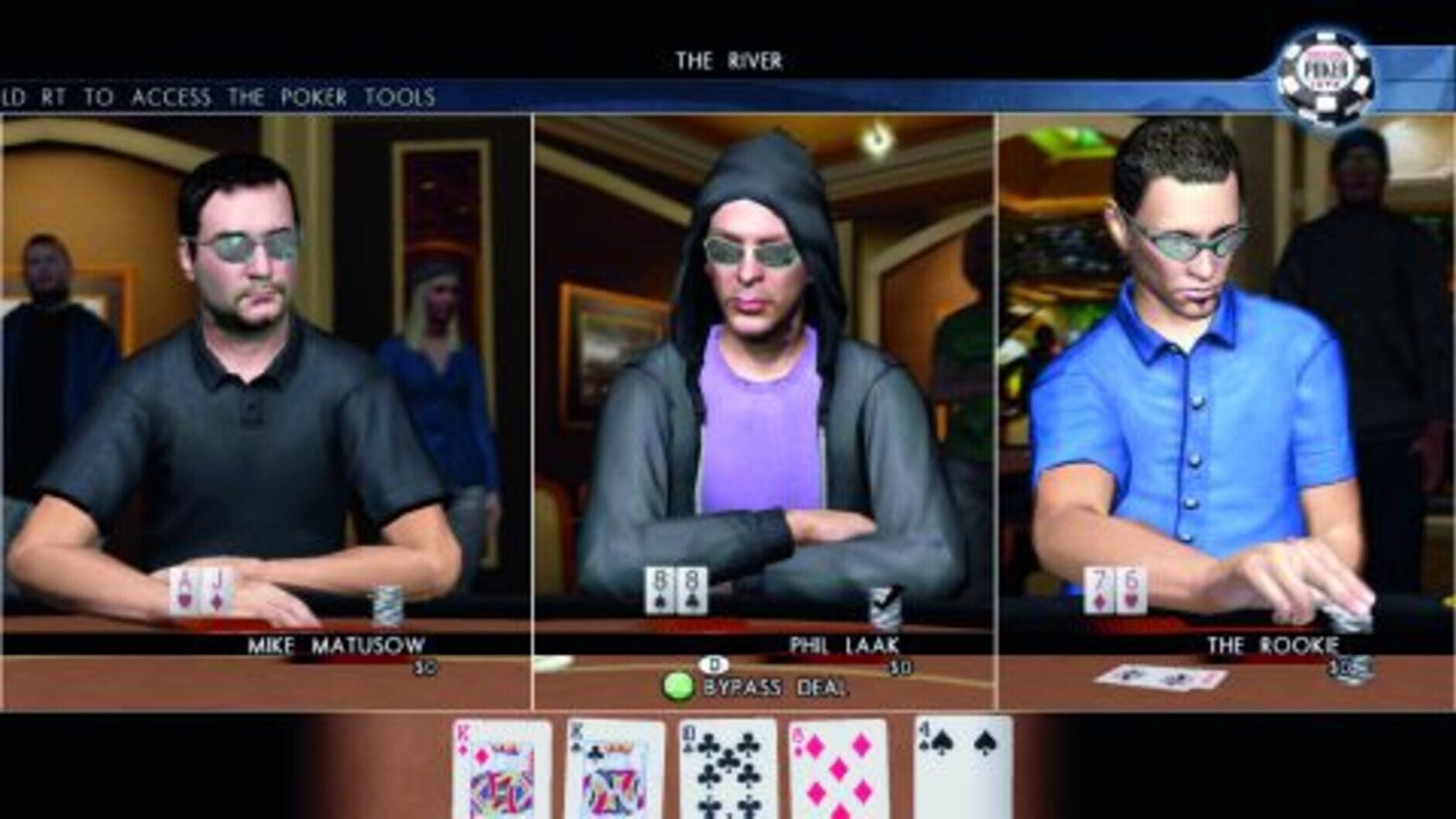 Screenshot for World Series of Poker 2008: Battle for the Bracelets