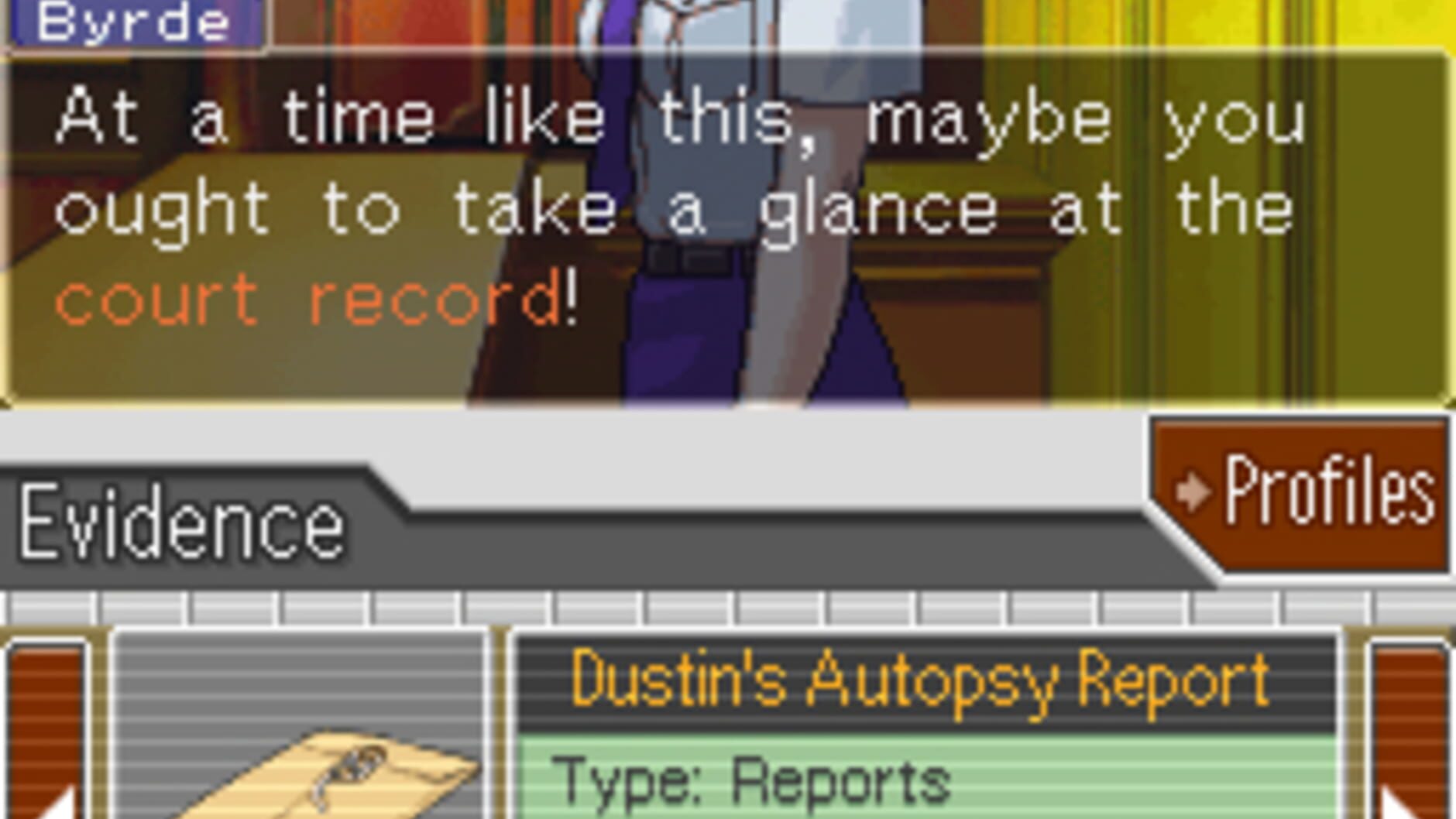 Screenshot for Phoenix Wright: Ace Attorney - Justice for All