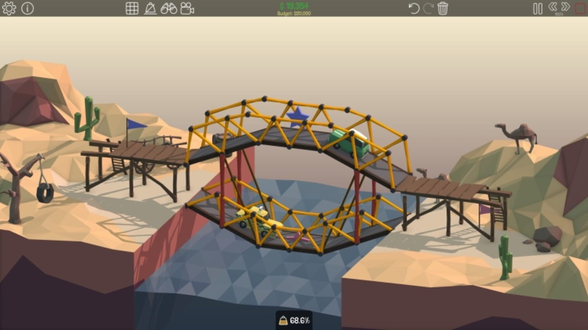 Screenshot for Poly Bridge