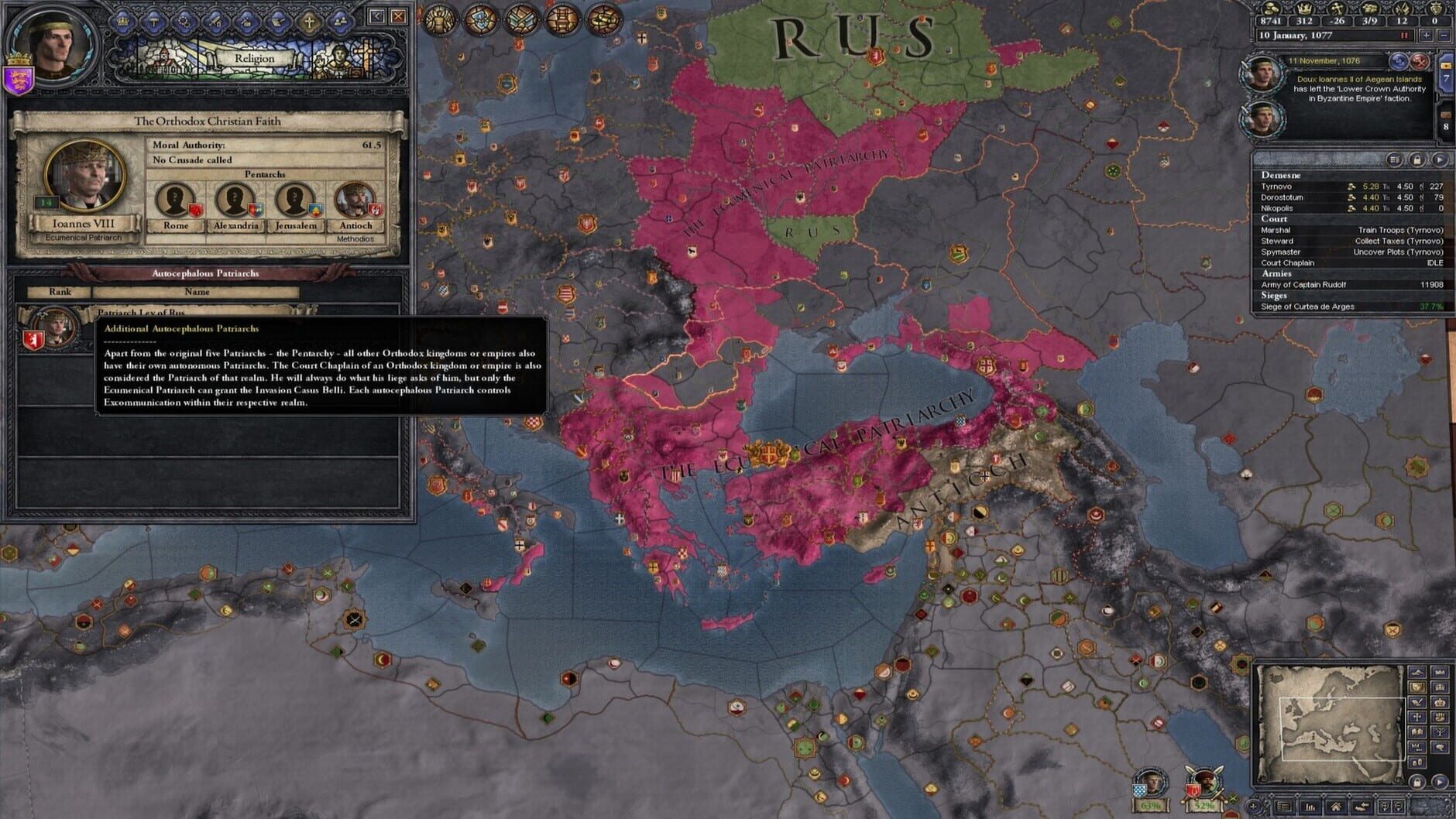 Screenshot for Crusader Kings II: Legacy of Rome