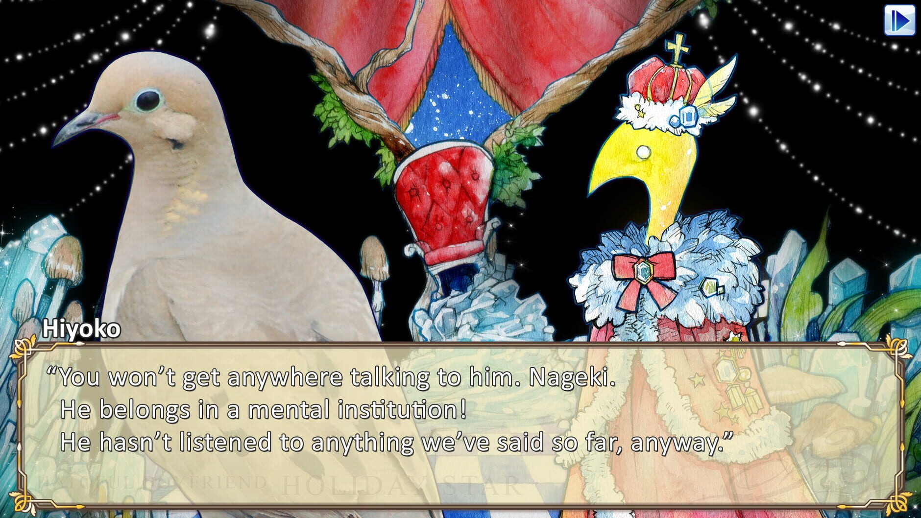 Screenshot for Hatoful Boyfriend: Holiday Star