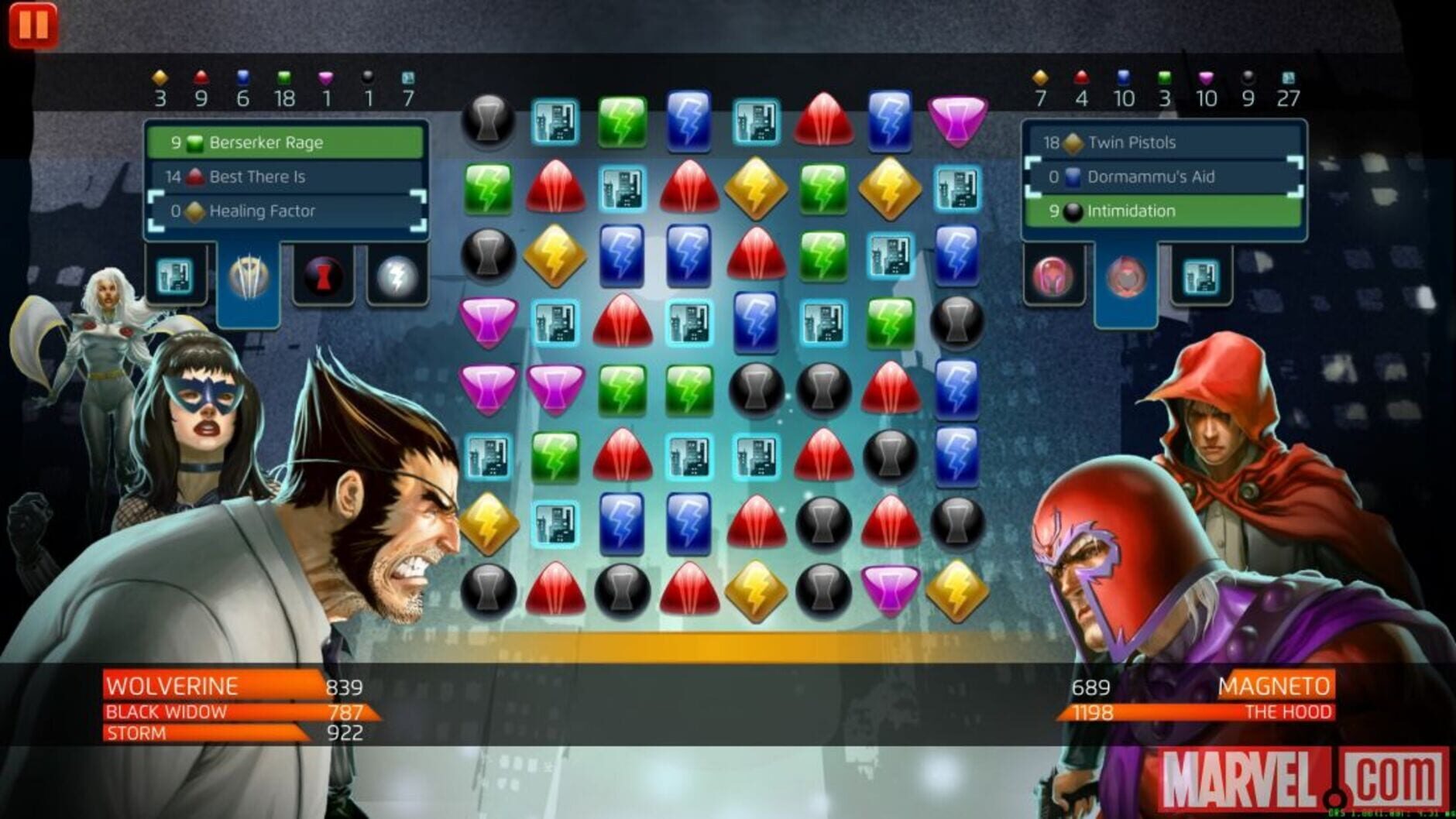 Screenshot for Marvel Puzzle Quest